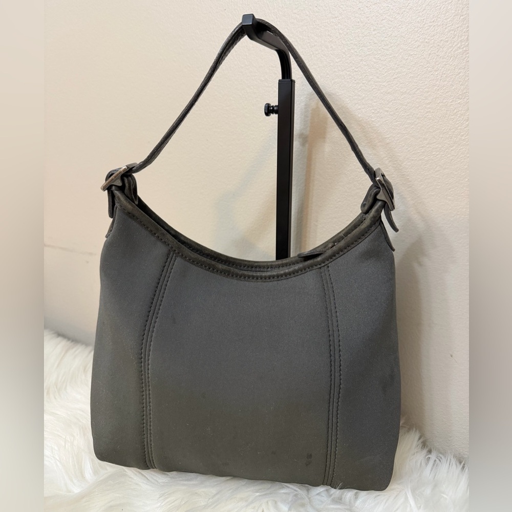 Vintage Coach Dark Gray Shoulder Bag# 6219